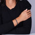 Serpentin | Hématite bleue et argent x argent | Bracelet Vague